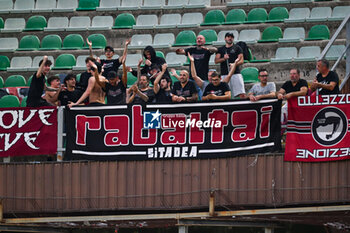 03/11/2024 - Happiness of A.S. Cittadella 1973 supporters after A.S. Cittadella 1973 win the Italian Serie BKT match between Palermo F.C. vs A.S. Cittadella 1973 on 3rd November 2024 at the Renzo Barbera stadium in Palermo, Italy - PALERMO FC VS AS CITTADELLA - SERIE B - CALCIO