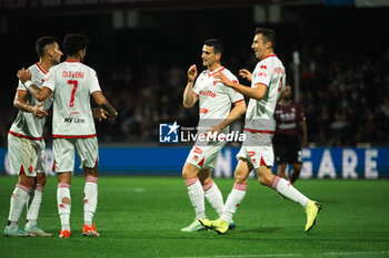 10/11/2024 - Kevin Lasagna of SSC Bari score 0-1 during match Italian Serie B between US Salernitana vs SSC Bari - US SALERNITANA VS SSC BARI - SERIE B - CALCIO