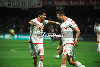 10/11/2024 - Andrjia Novakovich of SSC Bari celebrate score 0-2 during match Italian Serie B between US Salernitana vs SSC Bari - US SALERNITANA VS SSC BARI - SERIE B - CALCIO