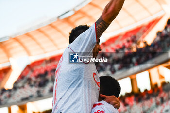 2024-11-24 - Raffaele Maiello of SSC Bari celebrate score during the Italian Serie B match SSC Bari vs AS Cittadella in San Nicola Stadium of Bari - SSC BARI VS AS CITTADELLA - ITALIAN SERIE B - SOCCER