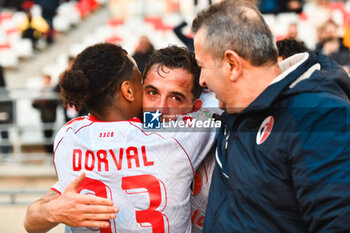 2024-11-24 - Raffaele Maiello of SSC Bari celebrate score 3.-0 during the Italian Serie B match SSC Bari vs AS Cittadella in San Nicola Stadium of Bari - SSC BARI VS AS CITTADELLA - ITALIAN SERIE B - SOCCER