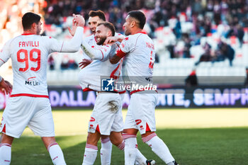 2024-11-24 - Giuseppe Sibilli of SSC Bari celebrate score 2-0 during the Italian Serie B match SSC Bari vs AS Cittadella in San Nicola Stadium of Bari - SSC BARI VS AS CITTADELLA - ITALIAN SERIE B - SOCCER