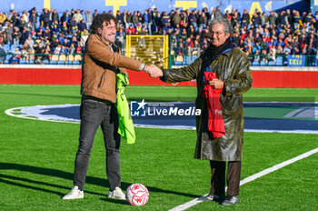 2024-11-23 - from sx Manrico Gemignani (President of Carrarese) and Giuseppe Corrado (President of Pisa) - CARRARESE CALCIO VS AC PISA - ITALIAN SERIE B - SOCCER