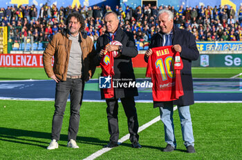 2024-11-23 - from sx Manrico Gemignani (President of Carrarese), Mauro Balata (President Lega B) and Eugenio Giani (President od Tuscany) - CARRARESE CALCIO VS AC PISA - ITALIAN SERIE B - SOCCER