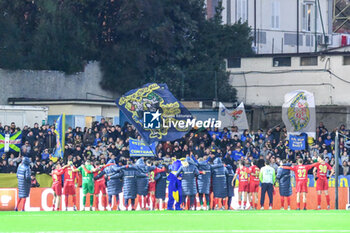 2024-11-23 - Carrarese under supporters after the match - CARRARESE CALCIO VS AC PISA - ITALIAN SERIE B - SOCCER