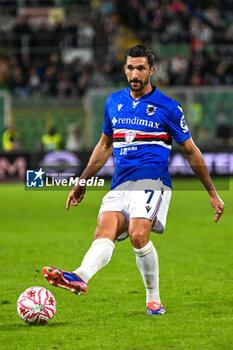 2024-11-24 - Alessandro Bellemo (U.C. Sampdoria) during the Italian Serie BKT match between Palermo F.C. vs U.C. Sampdoria on 24th November 2024 at the Renzo Barbera stadium in Palermo, Italy - PALERMO FC VS UC SAMPDORIA - ITALIAN SERIE B - SOCCER