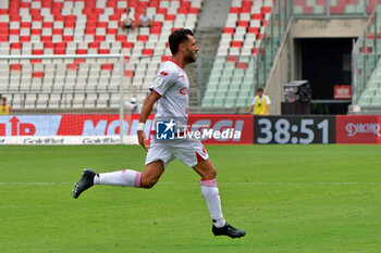 2024-09-28 - Raffaele Pucino of SSC Bari celebrates after scoring a goal - SSC BARI VS COSENZA CALCIO - ITALIAN SERIE B - SOCCER