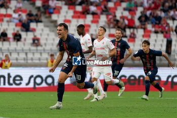 2024-09-28 - Tommaso Fumagalli of Cosenza celebrates after scoring a goal - SSC BARI VS COSENZA CALCIO - ITALIAN SERIE B - SOCCER