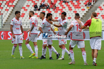 2024-09-28 - Raffaele Pucino of SSC Bari celebrates after scoring a goal with teammates - SSC BARI VS COSENZA CALCIO - ITALIAN SERIE B - SOCCER