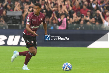 2024-10-19 - Lilian Njoh of US Salernitana 1930 in action during the Soccer BKT between US Salernitana 1919 vs Spezia Calcio at Arechi Stadium - US SALERNITANA VS SPEZIA CALCIO - ITALIAN SERIE B - SOCCER