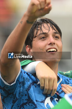 2024-10-19 - Edoardo Soleri of Spezia Calcio celebrates after scoring goal during the Soccer BKT between US Salernitana 1919 vs Spezia Calcio at Arechi Stadium - US SALERNITANA VS SPEZIA CALCIO - ITALIAN SERIE B - SOCCER