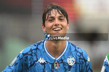 2024-10-19 - Edoardo Soleri of Spezia Calcio celebrates after scoring goal during the Soccer BKT between US Salernitana 1919 vs Spezia Calcio at Arechi Stadium - US SALERNITANA VS SPEZIA CALCIO - ITALIAN SERIE B - SOCCER