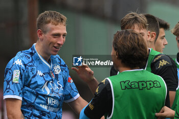 2024-10-19 - Nicolo Bertola of Spezia Calcio celebrates after scoring goal during the Soccer BKT between US Salernitana 1919 vs Spezia Calcio at Arechi Stadium - US SALERNITANA VS SPEZIA CALCIO - ITALIAN SERIE B - SOCCER