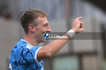 2024-10-19 - Nicolo Bertola of Spezia Calcio celebrates after scoring goal during the Soccer BKT between US Salernitana 1919 vs Spezia Calcio at Arechi Stadium - US SALERNITANA VS SPEZIA CALCIO - ITALIAN SERIE B - SOCCER