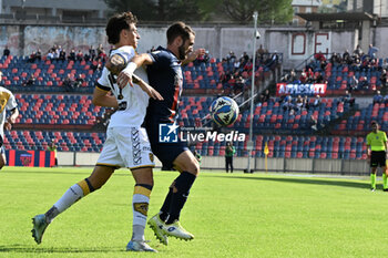 2024-10-26 - Giacomo Ricci e Romano Floriano Mussolini during Cosenza Calcio vs SS Juve Stabia, Italian soccer Serie A match in Cosenza, Italy, October 26 2024 - COSENZA CALCIO VS SS JUVE STABIA - ITALIAN SERIE B - SOCCER