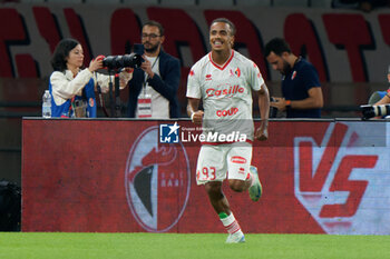 2024-10-18 - Mehdi Emile Dorval of SSC Bari celebrates after scoring a goal - SSC BARI VS US CATANZARO - ITALIAN SERIE B - SOCCER