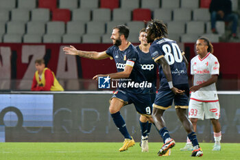 2024-10-18 - Pietro Iemmello of US Catanzaro 1929 celebrates after scoring a goal - SSC BARI VS US CATANZARO - ITALIAN SERIE B - SOCCER