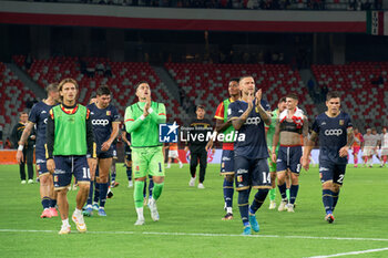 2024-10-18 - the US Catanzaro 1929 players applauds fans - SSC BARI VS US CATANZARO - ITALIAN SERIE B - SOCCER