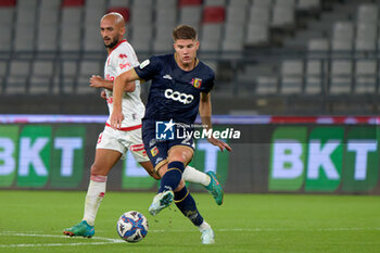 2024-10-18 - Marco Pompetti of US Catanzaro 1929 and Ahmad Benali of SSC Bari - SSC BARI VS US CATANZARO - ITALIAN SERIE B - SOCCER