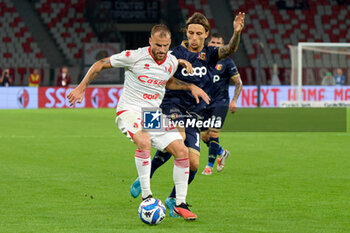 2024-10-18 - Giuseppe Sibilli of SSC Bari in action against Jacopo Petriccione of US Catanzaro 1929 - SSC BARI VS US CATANZARO - ITALIAN SERIE B - SOCCER