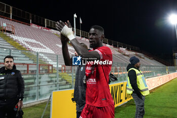 2024-01-21 - youssouph cheikh sylla (perugia calcio) rejoice at the end of the race - PERUGIA VS SPAL - ITALIAN SERIE C - SOCCER