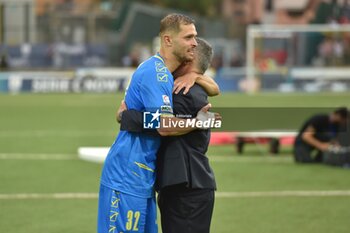 2024-06-09 - Mattia Finotto (Carrarese) celebrates at the end of the match - FINAL PLAYOFF - CARRARESE CALCIO VS L.R. VICENZA - ITALIAN SERIE C - SOCCER