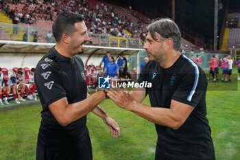 2024-08-30 - andrea dossena (coach spal) alessandro formisano (coach perugia calcio) - PERUGIA VS SPAL - ITALIAN SERIE C - SOCCER