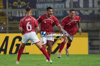 2024-08-30 - daniele montevago (n.9 perugia calcio) rejoices 3-0 - PERUGIA VS SPAL - ITALIAN SERIE C - SOCCER