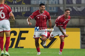 2024-08-30 - daniele montevago (n.9 perugia calcio) rejoices 3-0 - PERUGIA VS SPAL - ITALIAN SERIE C - SOCCER