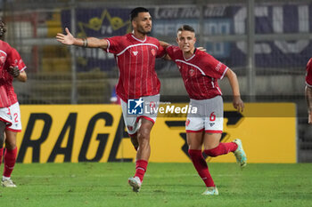 2024-08-30 - daniele montevago (n.9 perugia calcio) rejoices 3-0 - PERUGIA VS SPAL - ITALIAN SERIE C - SOCCER