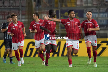 2024-08-30 - daniele montevago (n.9 perugia calcio) rejoices 3-0 - PERUGIA VS SPAL - ITALIAN SERIE C - SOCCER