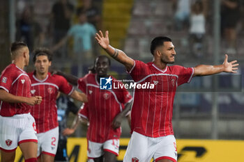 2024-08-30 - daniele montevago (n.9 perugia calcio) rejoices 3-0 - PERUGIA VS SPAL - ITALIAN SERIE C - SOCCER