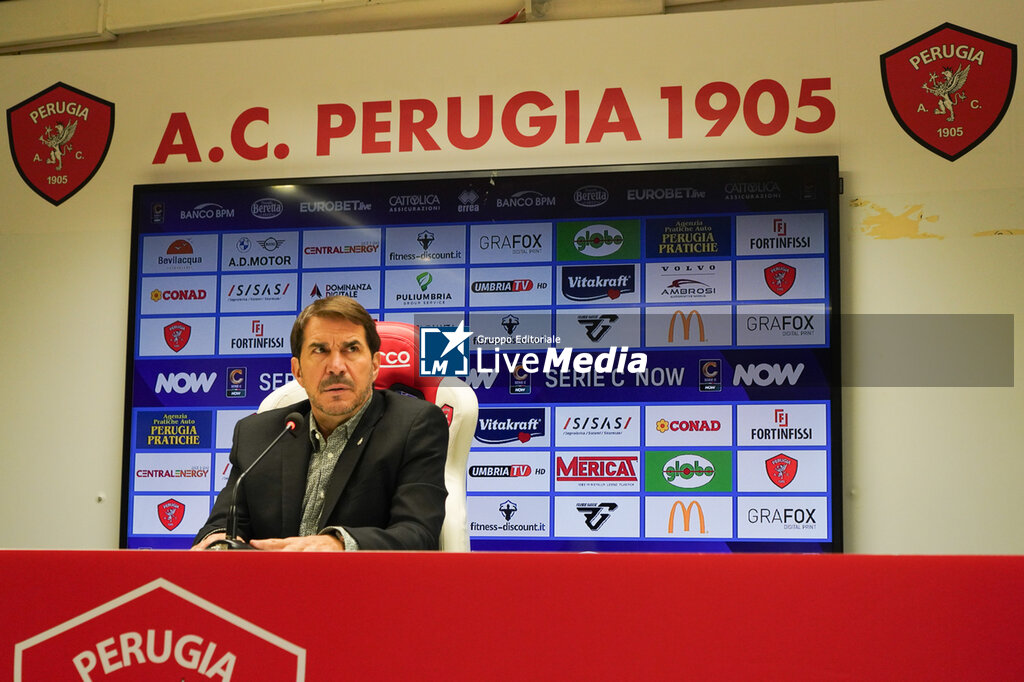 AC Perugia Press Conference - ITALIAN SERIE C - SOCCER