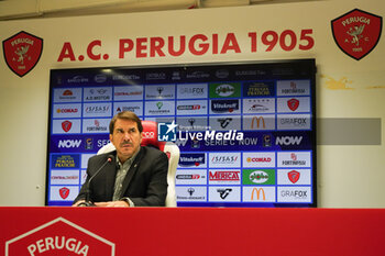 2024-09-10 - javier faroni (president perugia calcio) - AC PERUGIA PRESS CONFERENCE - ITALIAN SERIE C - SOCCER