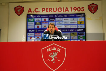 2024-09-10 - javier faroni (president perugia calcio) - AC PERUGIA PRESS CONFERENCE - ITALIAN SERIE C - SOCCER