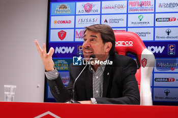 2024-09-10 - javier faroni (president perugia calcio) - AC PERUGIA PRESS CONFERENCE - ITALIAN SERIE C - SOCCER