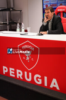 2024-09-10 - javier faroni (president perugia calcio) - AC PERUGIA PRESS CONFERENCE - ITALIAN SERIE C - SOCCER