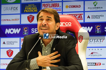 2024-09-10 - javier faroni (president perugia calcio) - AC PERUGIA PRESS CONFERENCE - ITALIAN SERIE C - SOCCER