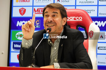 2024-09-10 - javier faroni (president perugia calcio) - AC PERUGIA PRESS CONFERENCE - ITALIAN SERIE C - SOCCER