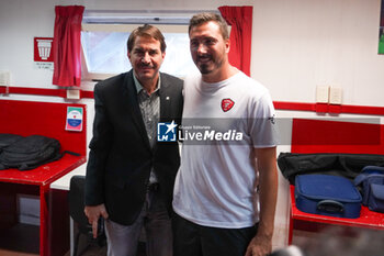 2024-09-10 - javier faroni (president perugia calcio) alessandro formisano (coach perugia calcio) - AC PERUGIA PRESS CONFERENCE - ITALIAN SERIE C - SOCCER