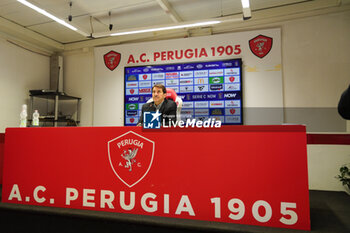 2024-09-10 - javier faroni (president perugia calcio) - AC PERUGIA PRESS CONFERENCE - ITALIAN SERIE C - SOCCER