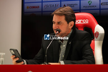 2024-09-10 - javier faroni (president perugia calcio) - AC PERUGIA PRESS CONFERENCE - ITALIAN SERIE C - SOCCER