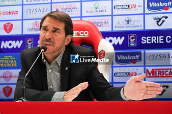 2024-09-10 - javier faroni (president perugia calcio) - AC PERUGIA PRESS CONFERENCE - ITALIAN SERIE C - SOCCER