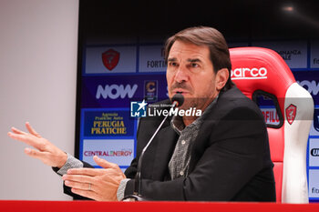 2024-09-10 - javier faroni (president perugia calcio) - AC PERUGIA PRESS CONFERENCE - ITALIAN SERIE C - SOCCER