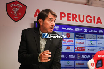 2024-09-10 - javier faroni (president perugia calcio) - AC PERUGIA PRESS CONFERENCE - ITALIAN SERIE C - SOCCER