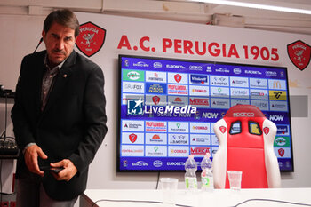 2024-09-10 - javier faroni (president perugia calcio) - AC PERUGIA PRESS CONFERENCE - ITALIAN SERIE C - SOCCER