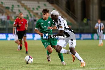 2024-09-14 - Felix Ohene Afena Gyan of Juventus Next Gen in action against Emanuele Scipioni of Monopoli - MONOPOLI VS JUVENTUS NEXT GEN - ITALIAN SERIE C - SOCCER