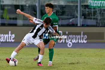 2024-09-14 - Federico Macca of Juventus Next Gen in action against Emanuele Scipioni of Monopoli - MONOPOLI VS JUVENTUS NEXT GEN - ITALIAN SERIE C - SOCCER