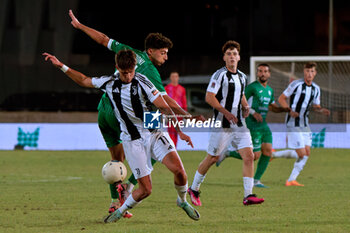 2024-09-14 - Nicolo Cudrig of Juventus Next Gen in action against Emanuele Scipioni of Monopoli - MONOPOLI VS JUVENTUS NEXT GEN - ITALIAN SERIE C - SOCCER