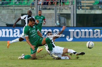 2024-09-14 - Manuel Ferrini of Monopoli in action against Cosimo Marco Da Graca of Juventus Next Gen - MONOPOLI VS JUVENTUS NEXT GEN - ITALIAN SERIE C - SOCCER